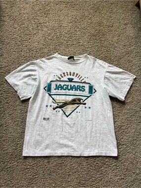 Vintage 90s Jacksonville Jaguars NFL Banned Logo VTG Shirt Mens Size L 1993